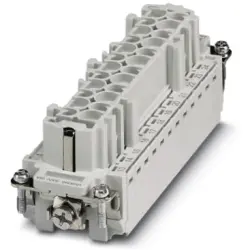Socket contact insert, 24B, 24 pole, unequipped, crimp connection, with PE contact, 1648348