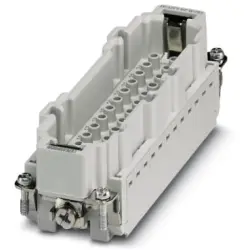 Pin contact insert, 24B, 24 pole, unequipped, crimp connection, with PE contact, 1648335