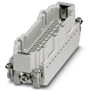 Pin contact insert, 24B, 24 pole, unequipped, crimp connection, with PE contact, 1648335 - 1