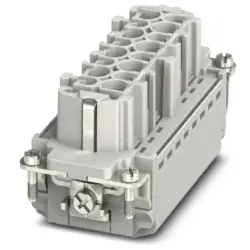 Socket contact insert, 16B, 16 pole, equipped, push-in, with PE contact, 1407733