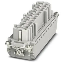 Socket contact insert, 24B, 24 pole, equipped, push-in, with PE contact, 1407737