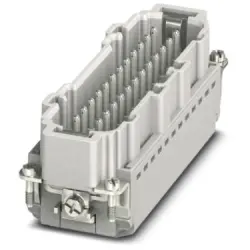 Pin contact insert, 24B, 24 pole, equipped, push-in, with PE contact, 1407738