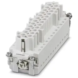 Socket contact insert, 24B, 24 pole, equipped, push-in, with PE contact, 1423828