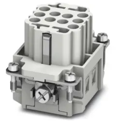 Socket contact insert, 6B, 10 pole, unequipped, crimp connection, with PE contact, 1584703