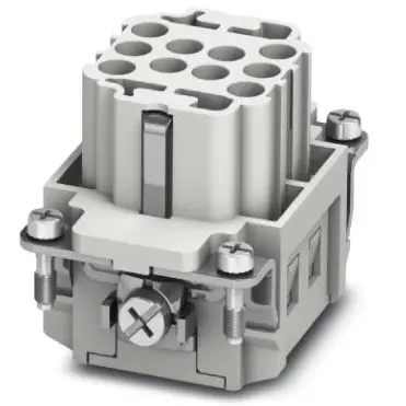 Socket contact insert, 6B, 10 pole, unequipped, crimp connection, with PE contact, 1584703 - 1