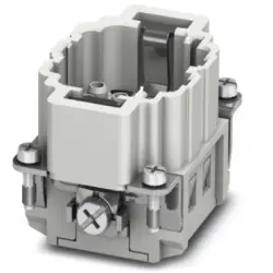 Pin contact insert, 10B, 18 pole, unequipped, crimp connection, with PE contact, 1584716