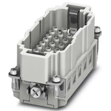 Pin contact insert, 16B, 32 pole, unequipped, crimp connection, with PE contact, 1406544 - 1