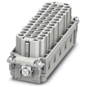 Socket contact insert, 24B, 46 pole, unequipped, crimp connection, with PE contact, 1584758 - 1