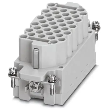 Socket contact insert, 16B, 40 pole, unequipped, crimp connection, with PE contact, 1409930 - 1