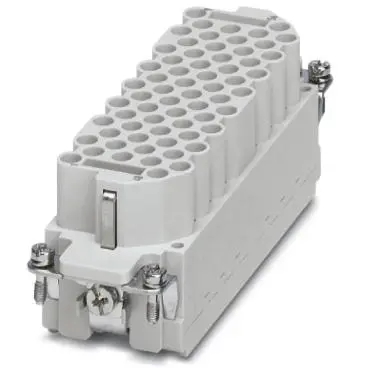 Socket contact insert, 24B, 64 pole, unequipped, crimp connection, with PE contact, 1409914 - 1