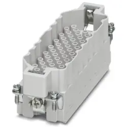 Pin contact insert, 24B, 64 pole, unequipped, crimp connection, with PE contact, 1409901