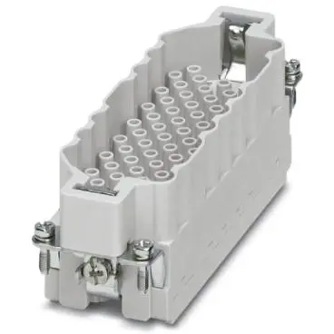 Pin contact insert, 24B, 64 pole, unequipped, crimp connection, with PE contact, 1409901 - 1