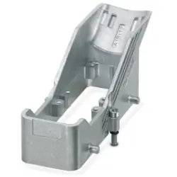 Mounting frame, size B6, die-cast aluminum, cross bow locking, 1404215