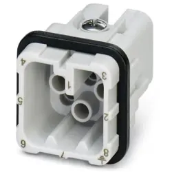 Pin contact insert, 7D, 8 pole, unequipped, crimp connection, 1584350