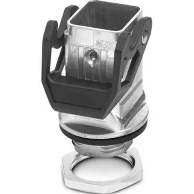 Surface mount housing, size D7, die-cast aluminum, 1 x M25, bar lock, IP66/IP67, 1672265 - 1