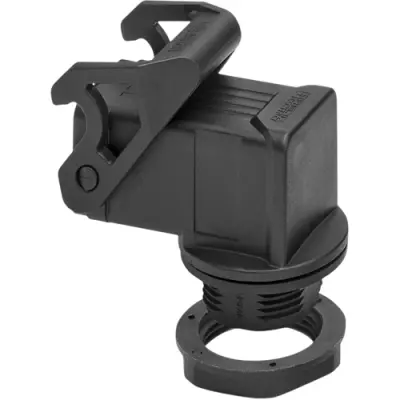 Surface mount housing, size D7, PA, 1 x M25, bar lock, IP66, 1672251 - 1