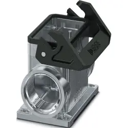 Surface mount housing, size B10, die-cast aluminum, 2 x M32, angled, bar lock, IP66, 1082579
