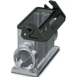 Surface mount housing, size B24, die-cast aluminum, 2 x M40, angled, bar lock, IP66, 1082593