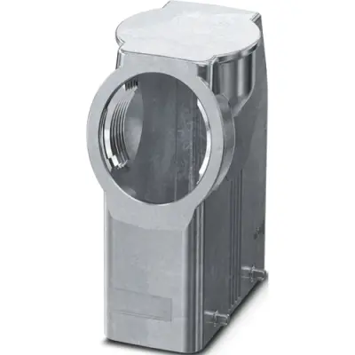 Grommet housing, size B16, die-cast aluminum, 1 x M50, angled, clip locking, IP66, 1082551 - 1