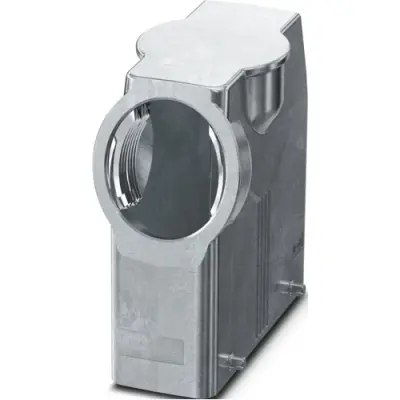 Grommet housing, size B24, die-cast aluminum, 1 x M50, angled, clip locking, IP66, 1082553 - 1