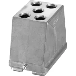 Grommet housing, size B48, die-cast aluminum, M25, straight, clip locking, IP66, 1345274