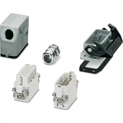 Connector kit, size D15, 10 pole + PE , IP66, 1424457 - 1