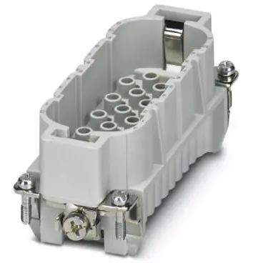 Pin contact insert, 16B, 40 pole, unequipped, crimp connection, with PE contact, 1584415 - 1