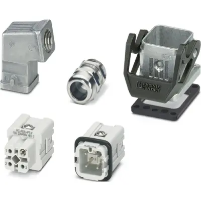 Connector kit, size D7, 3 pole + PE , IP66, 1424451 - 1