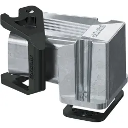 Surface mount housing, size COM, die-cast aluminum, longitudinal bow locking, IP66, 1078593