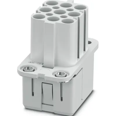 Socket contact insert, COM, 8 pole, crimp connection, with PE contact, 1079547 - 1