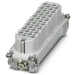 Socket contact insert, 24B, 64 pole, unequipped, crimp connection, with PE contact, 1584444