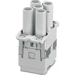 Socket contact insert, COM, 6 pole, crimp connection, with PE contact, 1079556