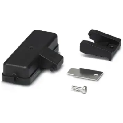 Cover cap, size D25, PA, longitudinal bow locking, IP66, 1414674 - 1