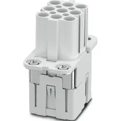 Socket contact insert, COM, 8 pole, crimp connection, with PE contact, 1079554