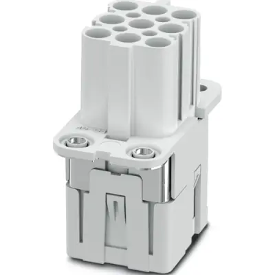 Socket contact insert, COM, 8 pole, crimp connection, with PE contact, 1079554 - 1