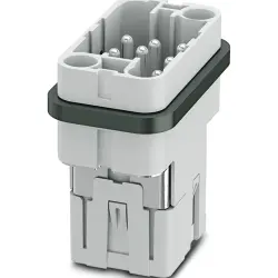 Pin contact insert, COM, 8 pole, push-in, with PE contact, 1079553