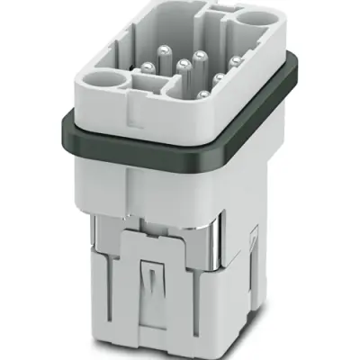 Pin contact insert, COM, 8 pole, push-in, with PE contact, 1079553 - 1