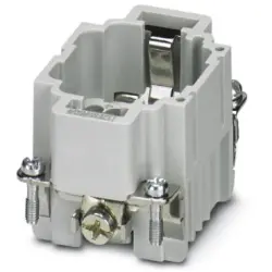 Pin contact insert, 6B, 24 pole, unequipped, crimp connection, with PE contact, 1584033