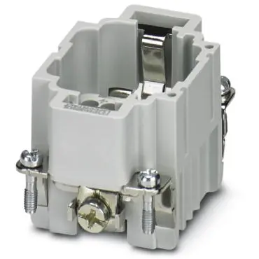 Pin contact insert, 6B, 24 pole, unequipped, crimp connection, with PE contact, 1584033 - 1