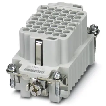 Socket contact insert, 10B, 42 pole, unequipped, crimp connection, with PE contact, 1584062 - 1