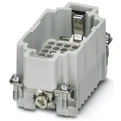 Pin contact insert, 10B, 42 pole, unequipped, crimp connection, with PE contact, 1584059