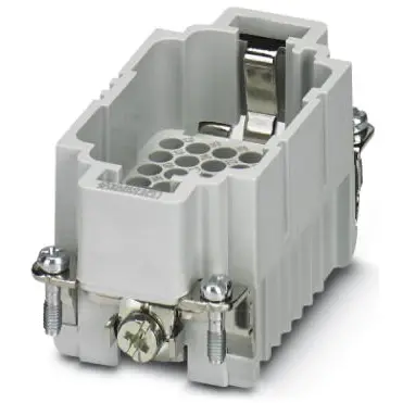 Pin contact insert, 10B, 42 pole, unequipped, crimp connection, with PE contact, 1584059 - 1
