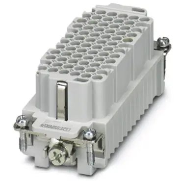 Socket contact insert, 16B, 72 pole, unequipped, crimp connection, with PE contact, 1584101 - 1