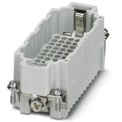 Pin contact insert, 16B, 72 pole, unequipped, crimp connection, with PE contact, 1584088