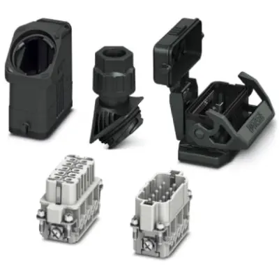 Connector kit, size D15, 10 pole + PE , IP66, 1411357 - 1