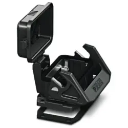 Surface mount housing, size B10, PA, PG16, straight, longitudinal bow locking, IP66, 1407633