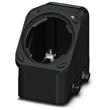 Grommet housing, size B10, PA, PG16, straight/angled, cross bow locking, IP66, 1407628 - 1