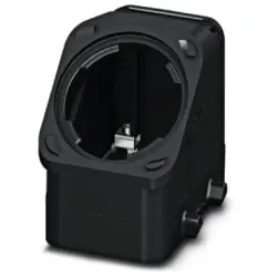 Grommet housing, size B10, PA, PG16, straight/angled, cross bow locking, IP66, 1407628