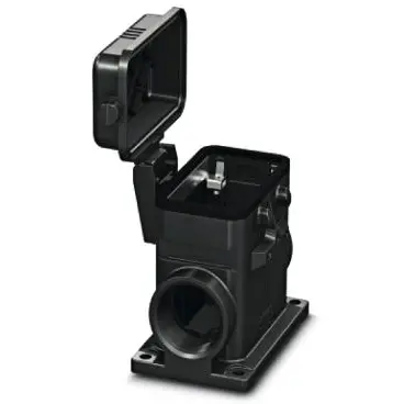 Surface mount housing, size B10, PA, 2 x M25, angled, cross bow locking, IP66, 1421320 - 1