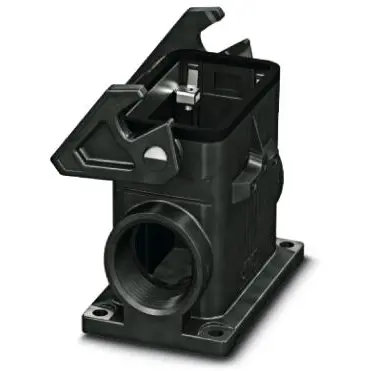 Surface mount housing, size B10, PA, 2 x M20, angled, longitudinal bow locking, IP66, 1421354 - 1